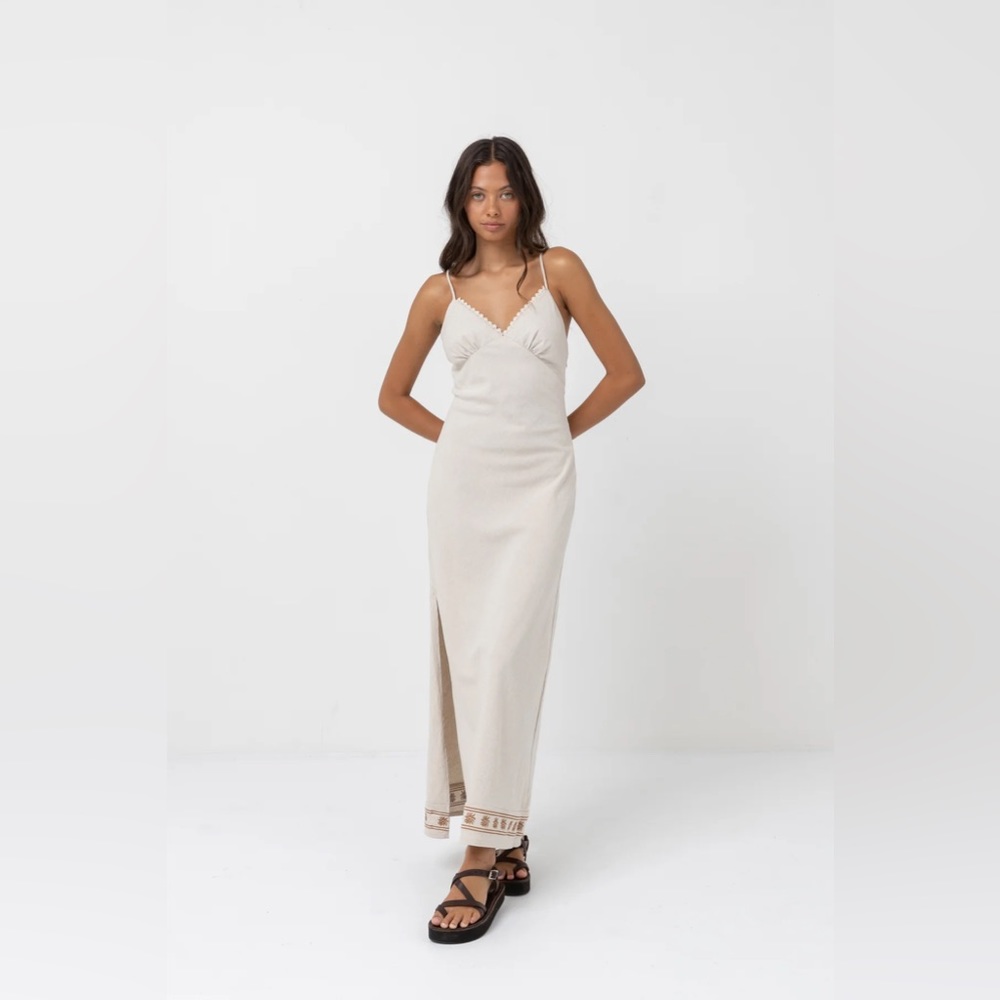 Rhythm Under the Sun Bias Cut Maxi Dress SIZE 8/S NWT